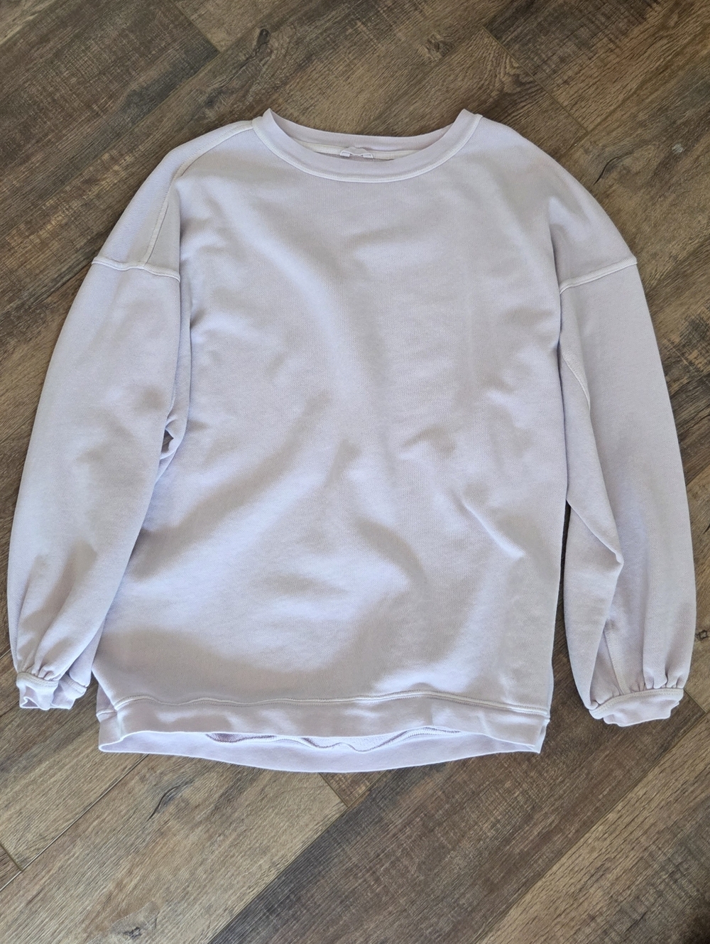 Aerie Oversized Crewneck Sweatshirt In Lavendar Size Medium